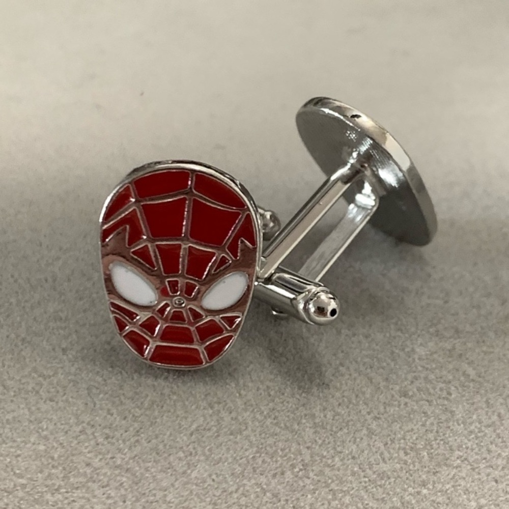 Spider-Man Mask Cuff Links